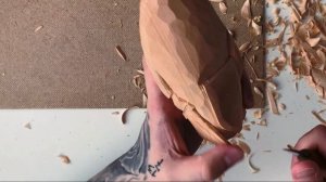 Как вырезать из дерева. Фигурка. Идол. Wood carving.