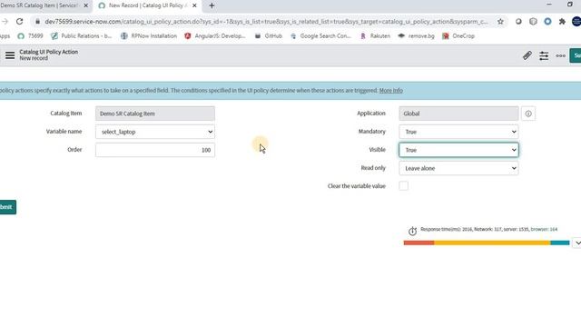 ServiceNow Catalog UI Policies | Practical Demonstration of Catalog UI Policies Action смотреть онлайн