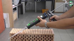 Монтаж химического анкера в пустотелые материалы