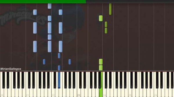 Miraculous LadyBug - Main Theme /Piano Tutorial [Synthesia]
