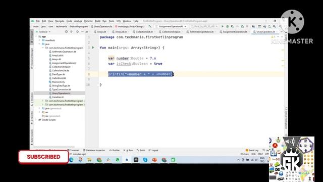 Android Studio Course || Unary Operator ||Unary Operator in Kotlin Program || Operators || смотреть онлайн