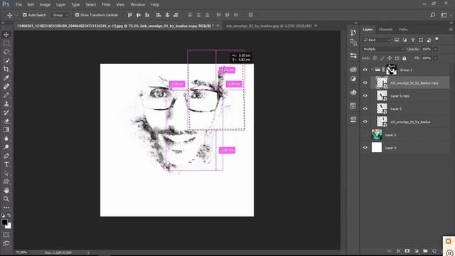 Ink Smudge Effect - Photoshop Tutorial смотреть онлайн