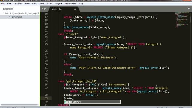 Tutorial Pembuatan JSON pada PHP dengan Konsep CRUD смотреть онлайн