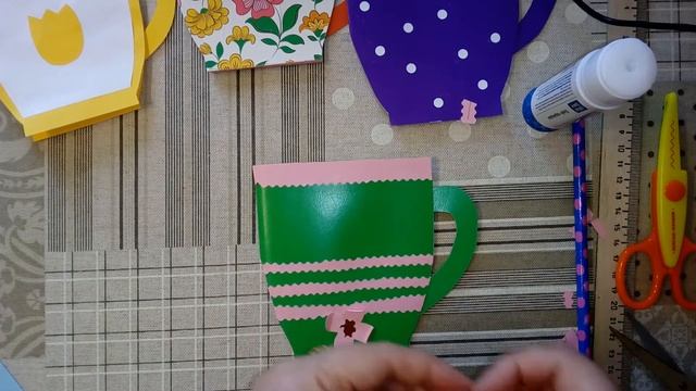 "Чудо своими руками". Весёлая открытка "Цветы в кружке". смотреть онлайн