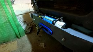 СИЛОВОЙ БАМПЕР С ЛЕБЕДКОЙ чистовые работы в гараже