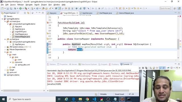 Spring Jdbc RowMapper 07 смотреть онлайн