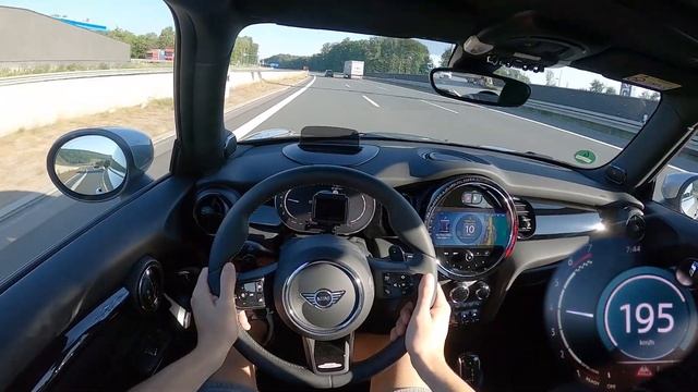 2023 Mini John Cooper Works 231 PS TOP SPEED AUTOBAHN DRIVE POV смотреть онлайн