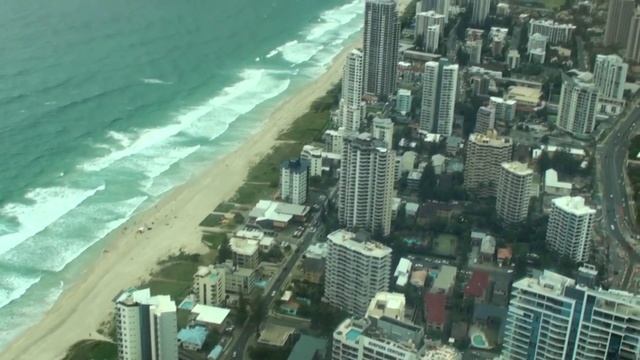 Голд Кост Австралия. Вид с самого высокого небоскреба Q1 Tower (SkyPoint). Gold Coast Australia.