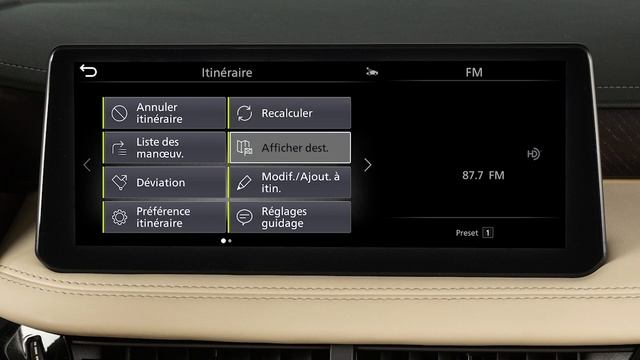 2023 INFINITI QX80 - Menu des itinéraires (le cas échéant) смотреть онлайн