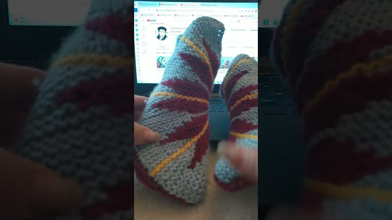 А как вам такие тапульки? #вяжемтапочки #калиновская #gestrickenehausschuh смотреть онлайн