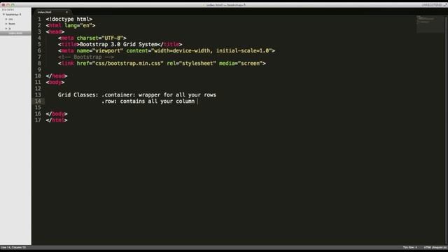 Bootstrap 3.0 Tutorial - Grid System - 1 смотреть онлайн