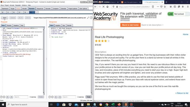 File path traversal, validation of file extension with null byte bypass (Solution) смотреть онлайн