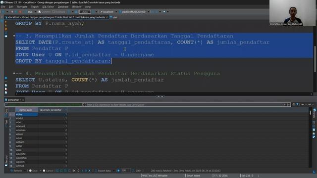 5 Contoh Kasus Tentang SQL : Group Dengan Penggabungan 2 Tabel смотреть онлайн