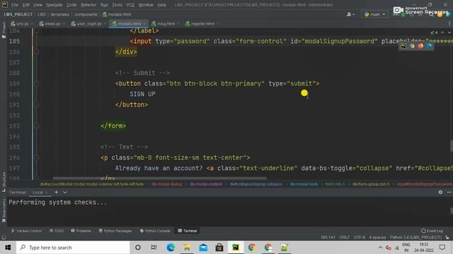 #5 Login and Registration System In Learning Management System Website Using Python Django #python3 смотреть онлайн