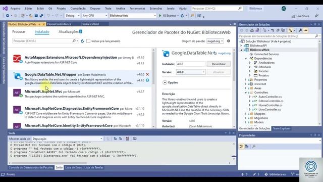 Usando o Google Charts em uma Aplicação .NET Core - NET07 смотреть онлайн