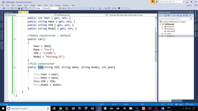 Constructor Overload in C-sharp (C#) смотреть онлайн