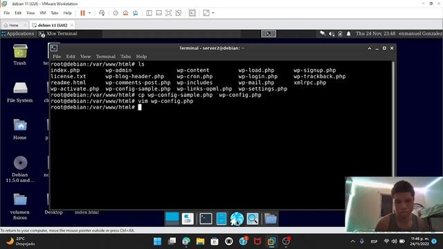 4.4 Experiment 11-5 WORDPRESS en Debian 11 смотреть онлайн
