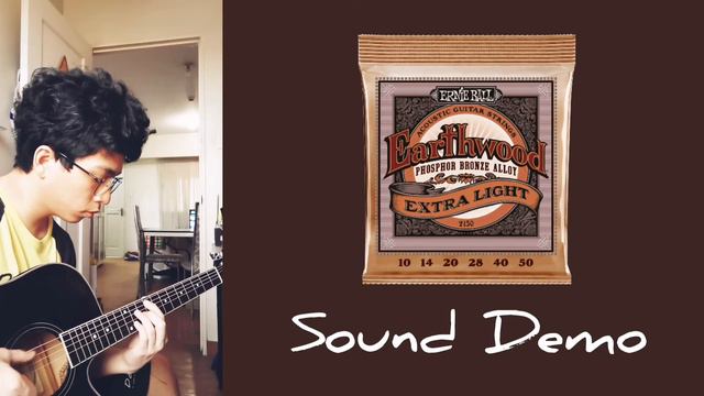 Sound Demo of Ernie Ball Earthwood Phosphor Bronze Extra Light (10-50) смотреть онлайн