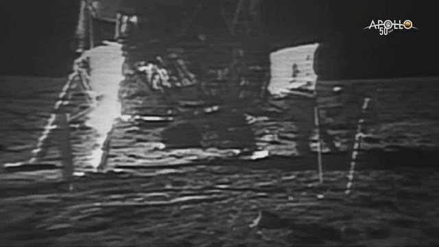 Historic Apollo 11 Moonwalk Footage