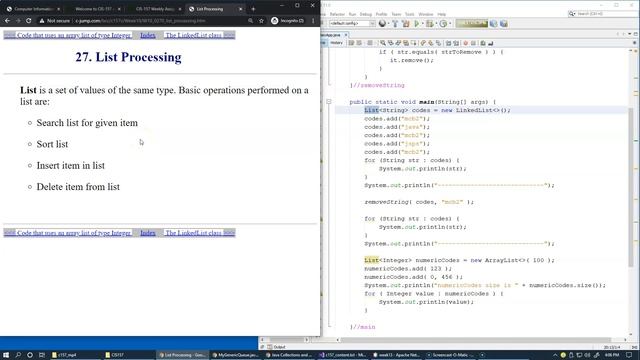 13.7 LinkedList methods overview смотреть онлайн
