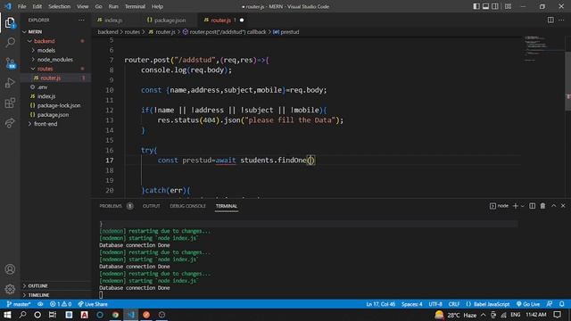 MERN APP PART 8 | Create first API (POST) | Data send to Mongodb using Postman смотреть онлайн