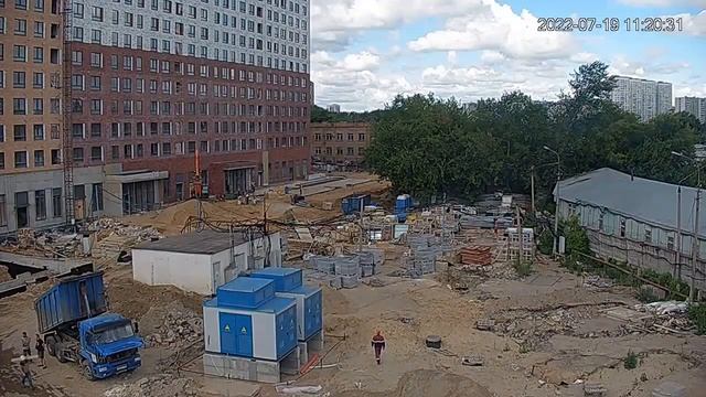 ПИК Кольская 8 ( камера 1 ) таймлапс с 16-07-2022 по 22-07-2022