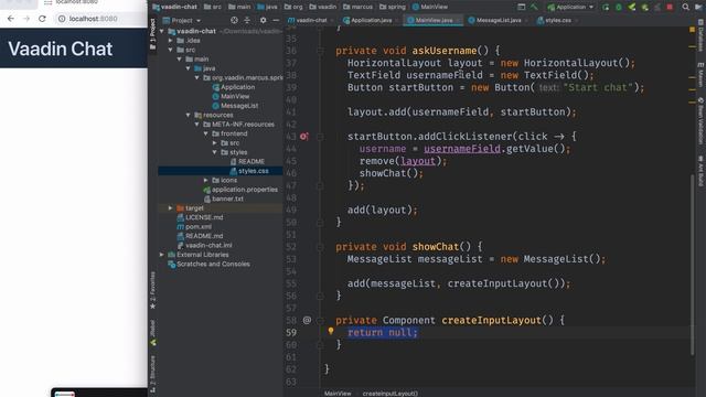 Reactive chat app tutorial with Spring Boot, Project Reactor, and Vaadin смотреть онлайн