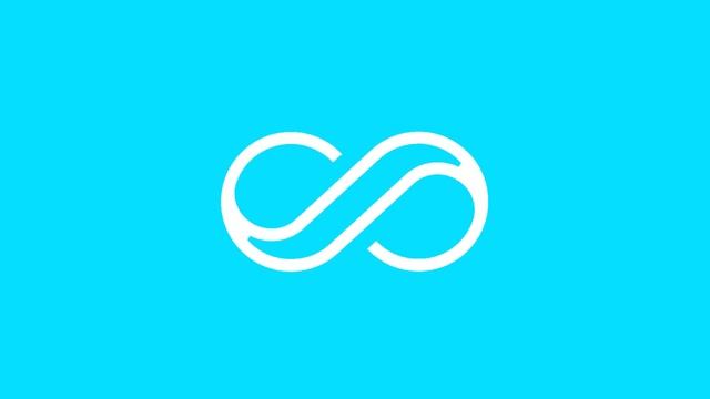 Dual line infinity logo Lottie JSON animation смотреть онлайн
