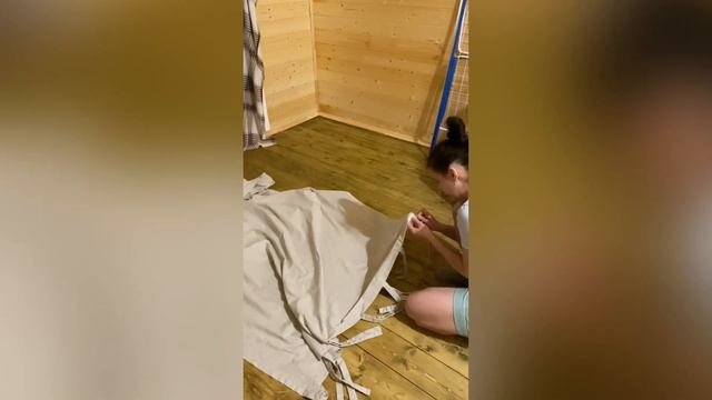 Шторы на нестандартные косые окна. dom_i_volki смотреть онлайн