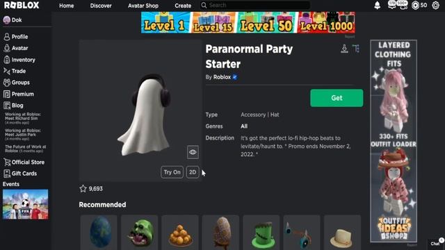 (FREE ITEM) How to get Paranormal Party Starter (Roblox) смотреть онлайн