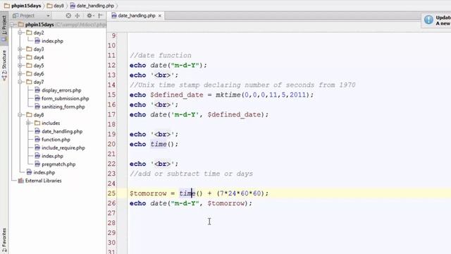 PHP day 8 Time And Date 2 смотреть онлайн