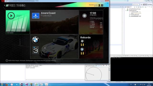 Project Cars (pCars) Shared Memory C++ to Java (TCP) смотреть онлайн