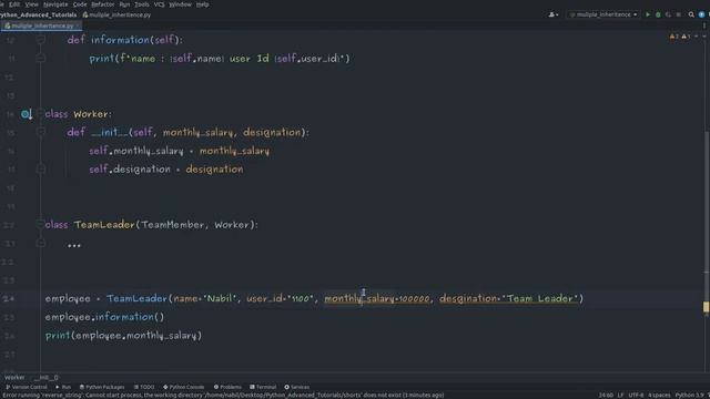 Multiple Inheritance in Python | Python Advanced Tutorials in Bangla смотреть онлайн