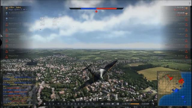 [War Thunder] Spitfire LF mk IX vs 2x Fw 190 A-8 + P-47M смотреть онлайн