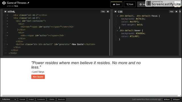 RANDOM QUOTE MACHINE Pt. 2/3 (CSS & Bootstrap) | FreeCodeCamp смотреть онлайн