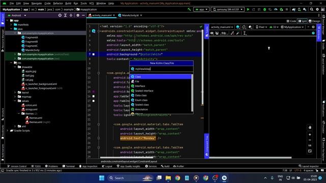 Tablayout In Android Studio Kotlin | Tab Layout With Fragments | Tab Layout And ViewPager In Androi смотреть онлайн