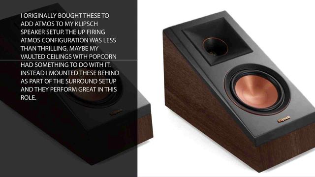Klipsch RP-500SA Dolby Atmos Surround Sound Speakers смотреть онлайн