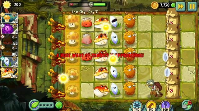 PvZ 2 Lost city (Затерянный город) день 31 смотреть онлайн