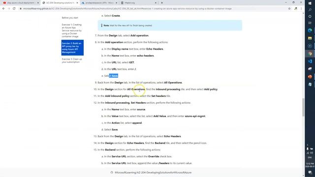 okay azure | AZ 204 | Lab 08 | Exercise 02 смотреть онлайн