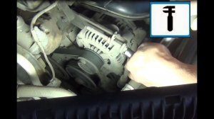 Натяжение ремня генератора в TOYOTA Corolla