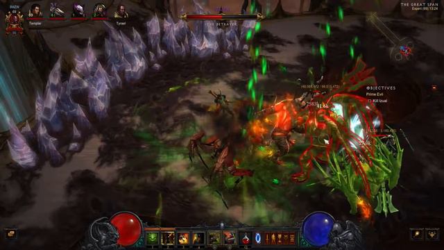 Diablo 3 RoS Act 4 Quest 11 Kill Izual смотреть онлайн