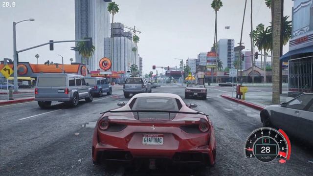 GTA 5 Unreal Engine 5 ULTRA Photorealistic Graphics level with Next gen Ray Tracing mod #10 смотреть онлайн