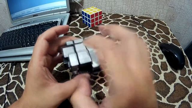 Кошка помогает собирать зеркальный кубик — Mirror cube solving with cat смотреть онлайн
