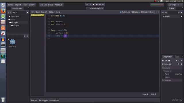 Android Game Development with Godot Engine - Create 5 Games! : Using Variables смотреть онлайн
