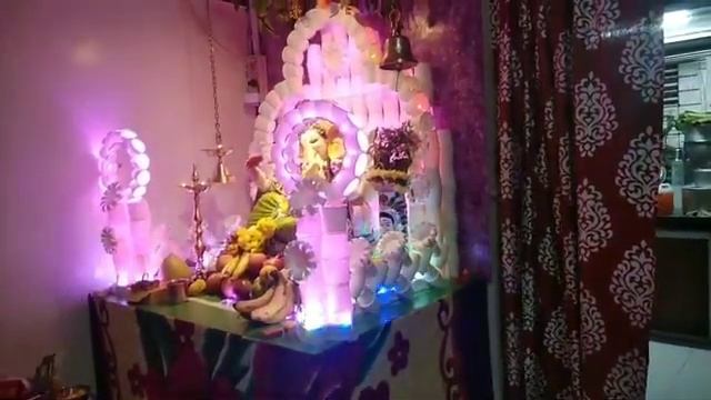 Parel village Eco-friendly ganpati decoration смотреть онлайн