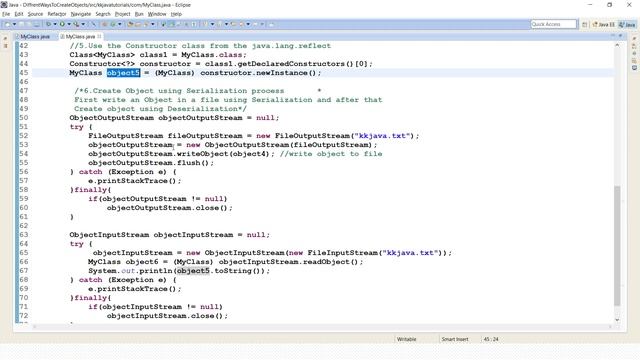 How many ways we can create an object in Java ? [Most Important Java Interview Question] смотреть онлайн