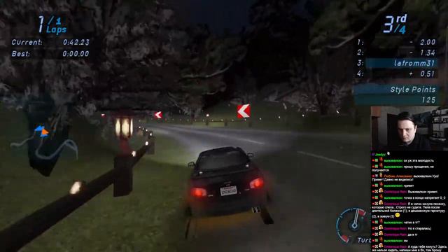 Игры молодости (90-е, 00-е). Need for Speed: Underground (Hard Mode). Стрим второй смотреть онлайн