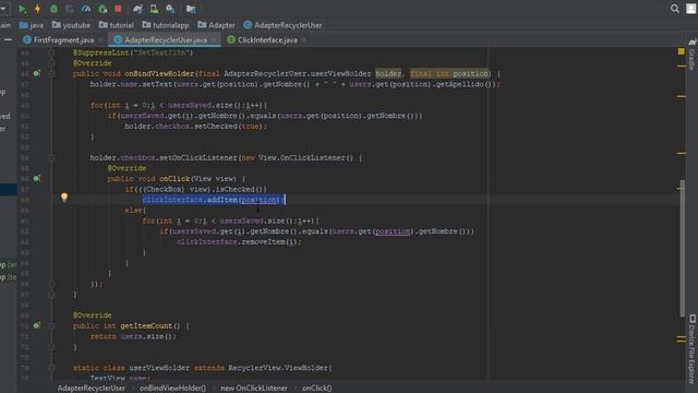 Android 25: RecyclerView + CheckBox + Interface [Parte 4] (Desarrollo en Android Studio) смотреть онлайн