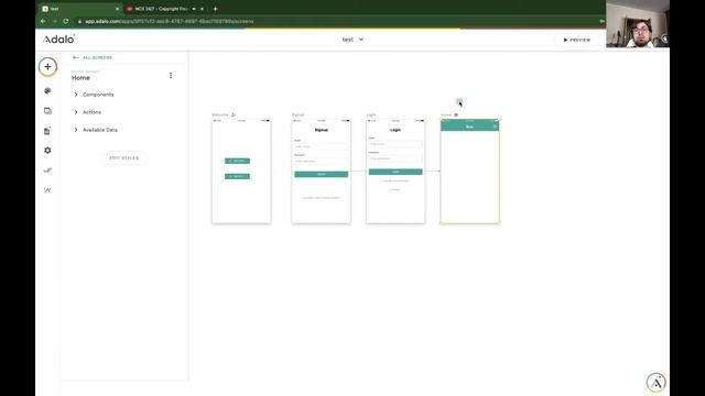 Adalo: Полезности: Как скопировать экран