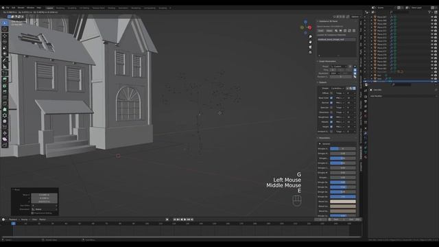 Haunted Manor in Blender 3.3 - 3D Modeling Process | Polygon Runway смотреть онлайн